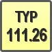 Piktogram - Typ: 111.26